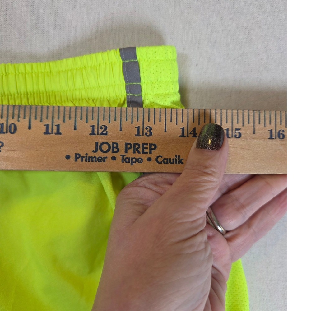 Nike Tempo Running Shorts Womens Large Neon Yellow Dri-FIT Athletic Gym High Vis - Picture 5 of 5